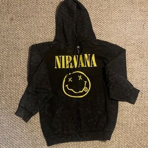 NIRVANA Black and Yellow Hoodie